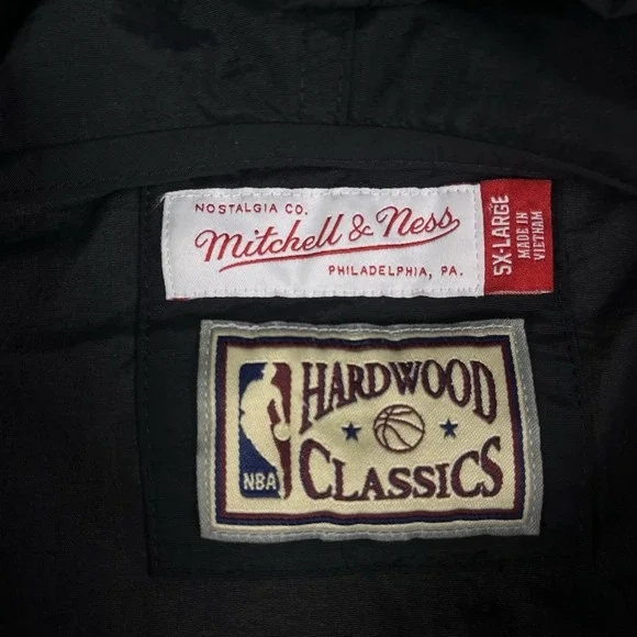 Vintage Hardwood Classic Mitchell & Ness Milwaukee Bucks Jacket Coat Men's 5XL